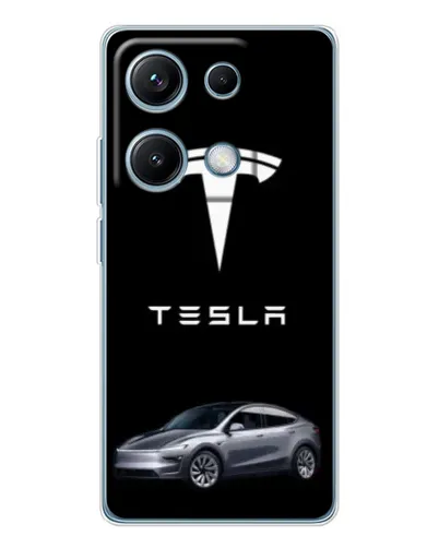 Чехол для Xiaomi Redmi Note 14S с картинкой «Tesla Model Y» Чехол для Xiaomi Redmi Note 14S с картинкой «Tesla Model Y»