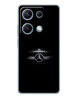 Чехол для Xiaomi Redmi Note 14S с картинкой «Mercedes — абстрактные линии» Чехол для Xiaomi Redmi Note 14S с картинкой «Mercedes — абстрактные линии»