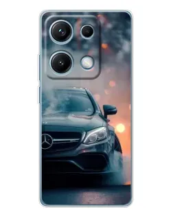 Чехол для Xiaomi Redmi Note 14S с картинкой «Mercedes — ночной город» Чехол для Xiaomi Redmi Note 14S с картинкой «Mercedes — ночной город»