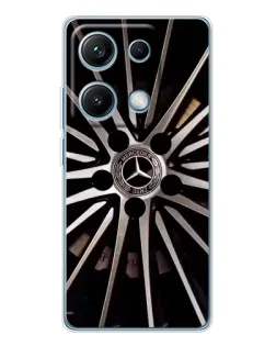 Чехол для Xiaomi Redmi Note 14S с картинкой «Диск Mercedes» Чехол для Xiaomi Redmi Note 14S с картинкой «Диск Mercedes»