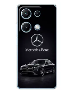 Чехол для Xiaomi Redmi Note 14S с картинкой «Mercedes — решетка радиатора» Чехол для Xiaomi Redmi Note 14S с картинкой «Mercedes — решетка радиатора»