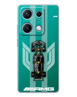 Чехол для Xiaomi Redmi Note 14S с картинкой «Mercedes AMG Petronas» Чехол для Xiaomi Redmi Note 14S с картинкой «Mercedes AMG Petronas»