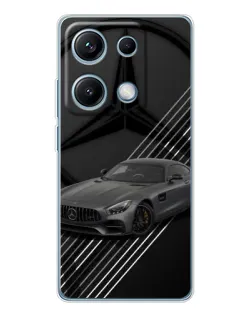 Чехол для Xiaomi Redmi Note 14S с картинкой «Mercedes AMG — графика» Чехол для Xiaomi Redmi Note 14S с картинкой «Mercedes AMG — графика»
