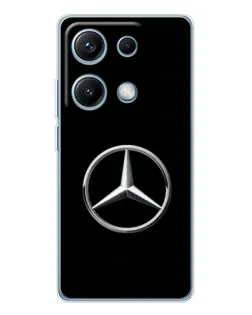 Чехол для Xiaomi Redmi Note 14S с картинкой «Mercedes классический лого» Чехол для Xiaomi Redmi Note 14S с картинкой «Mercedes классический лого»