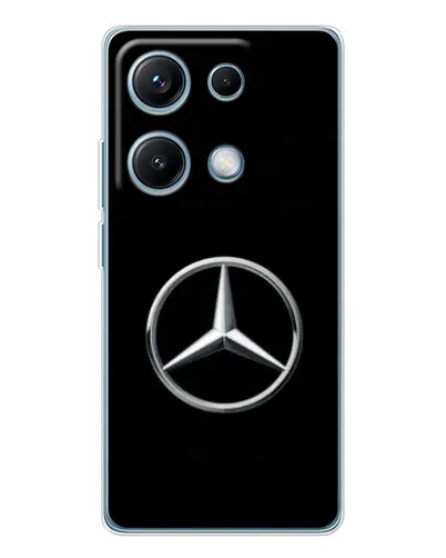 Чехол для Xiaomi Redmi Note 14S с картинкой «Mercedes классический лого»