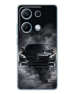 Чехол для Xiaomi Redmi Note 14S с картинкой «Mercedes в дыму» Чехол для Xiaomi Redmi Note 14S с картинкой «Mercedes в дыму»