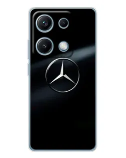 Чехол для Xiaomi Redmi Note 14S с картинкой «Mercedes на металле» Чехол для Xiaomi Redmi Note 14S с картинкой «Mercedes на металле»