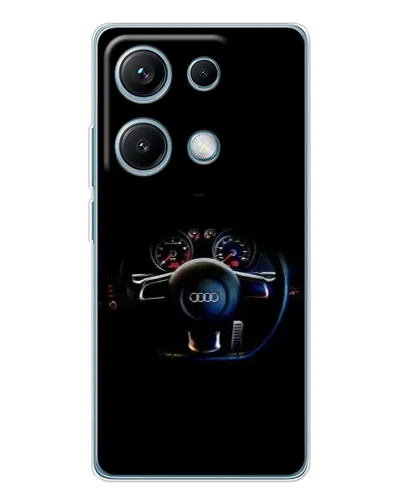 Чехол для Xiaomi Redmi Note 14S с картинкой «Салон Audi — руль» Чехол для Xiaomi Redmi Note 14S с картинкой «Салон Audi — руль»