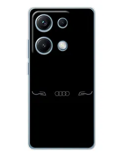 Чехол для Xiaomi Redmi Note 14S с картинкой «Audi — световой подпись» Чехол для Xiaomi Redmi Note 14S с картинкой «Audi — световой подпись»