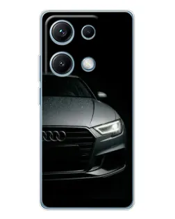 Чехол для Xiaomi Redmi Note 14S с картинкой «Audi — детализация кузова» Чехол для Xiaomi Redmi Note 14S с картинкой «Audi — детализация кузова»
