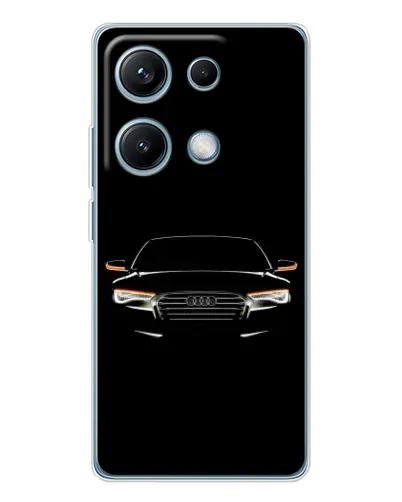 Чехол для Xiaomi Redmi Note 14S с картинкой «Audi — ночной контур» Чехол для Xiaomi Redmi Note 14S с картинкой «Audi — ночной контур»