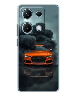 Чехол для Xiaomi Redmi Note 14S с картинкой «Audi в облаках дыма» Чехол для Xiaomi Redmi Note 14S с картинкой «Audi в облаках дыма»