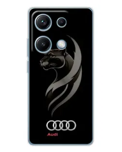 Чехол для Xiaomi Redmi Note 14S с картинкой «Графика — пантера и Audi» Чехол для Xiaomi Redmi Note 14S с картинкой «Графика — пантера и Audi»