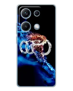 Чехол для Xiaomi Redmi Note 14S с картинкой «Энергия лого Audi» Чехол для Xiaomi Redmi Note 14S с картинкой «Энергия лого Audi»