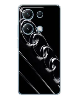 Чехол для Xiaomi Redmi Note 14S с картинкой «Audi — абстрактные кольца» Чехол для Xiaomi Redmi Note 14S с картинкой «Audi — абстрактные кольца»