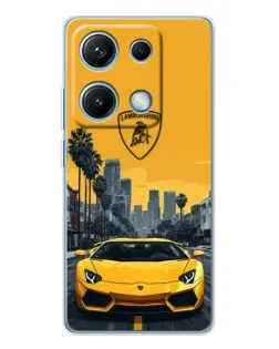 Чехол для Xiaomi Redmi Note 14S с картинкой «Желтый Lamborghini город» Чехол для Xiaomi Redmi Note 14S с картинкой «Желтый Lamborghini город»