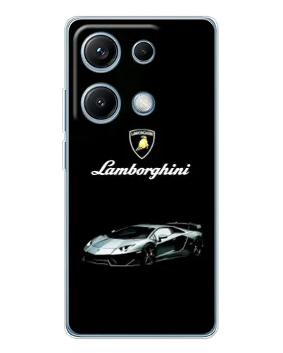 Чехол для Xiaomi Redmi Note 14S с картинкой «Логотип Lamborghini классика»