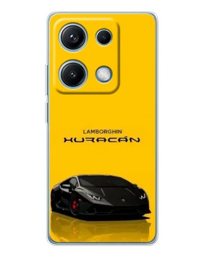 Чехол для Xiaomi Redmi Note 14S с картинкой «Lamborghini Huracan черный»