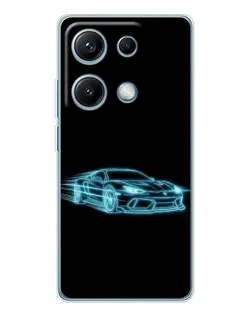 Чехол для Xiaomi Redmi Note 14S с картинкой «Неоновый контур Lamborghini» Чехол для Xiaomi Redmi Note 14S с картинкой «Неоновый контур Lamborghini»
