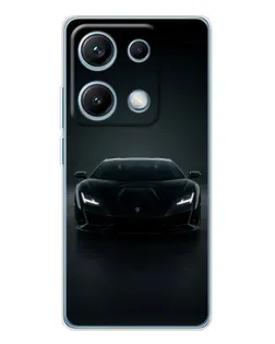 Чехол для Xiaomi Redmi Note 14S с картинкой «Черный Lamborghini Aventador» Чехол для Xiaomi Redmi Note 14S с картинкой «Черный Lamborghini Aventador»