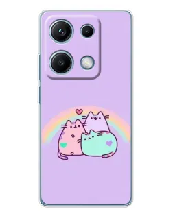 Чохол для Xiaomi Redmi Note 14S з картинкою «Веселкові Пушини» Чохол для Xiaomi Redmi Note 14S з картинкою «Веселкові Пушини»