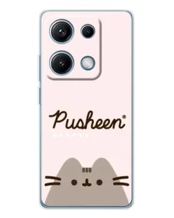 Чохол для Xiaomi Redmi Note 14S з картинкою «Pusheen логотип» Чохол для Xiaomi Redmi Note 14S з картинкою «Pusheen логотип»