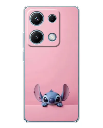 Чехол для Xiaomi Redmi Note 14S с картинкой «Stitch выглядывает»