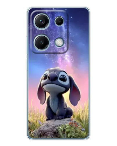 Чехол для Xiaomi Redmi Note 14S с картинкой «Стич на рассвете»