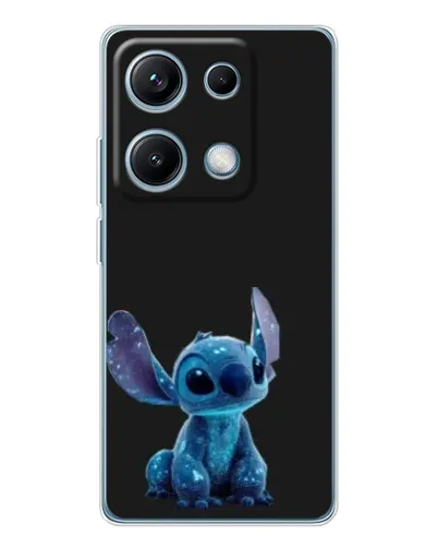Чехол для Xiaomi Redmi Note 14S с картинкой «Стич на черном»