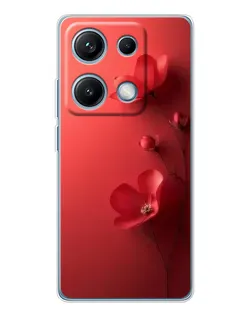 Чехол для Xiaomi Redmi Note 14S с картинкой «Маковые соцветия»