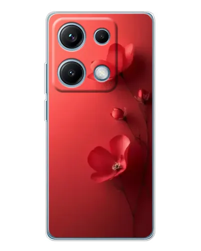 Чехол для Xiaomi Redmi Note 14S с картинкой «Маковые соцветия»