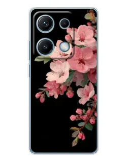 Чехол для Xiaomi Redmi Note 14S с картинкой «Розовая ветка сакуры»