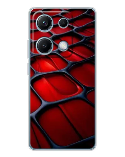Чехол для Xiaomi Redmi Note 14S с картинкой «Красная глянцевая сетка» Чехол для Xiaomi Redmi Note 14S с картинкой «Красная глянцевая сетка»