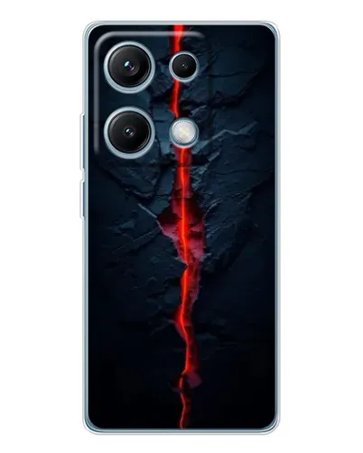 Чехол для Xiaomi Redmi Note 14S с картинкой «Kрасная лавовая трещина» Чехол для Xiaomi Redmi Note 14S с картинкой «Kрасная лавовая трещина»