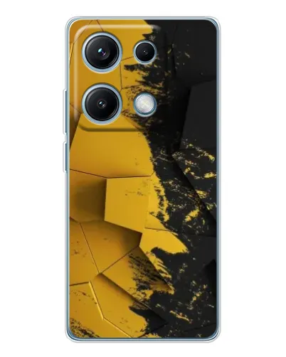 Чехол для Xiaomi Redmi Note 14S с картинкой «Золотые осколки геометрии» Чехол для Xiaomi Redmi Note 14S с картинкой «Золотые осколки геометрии»