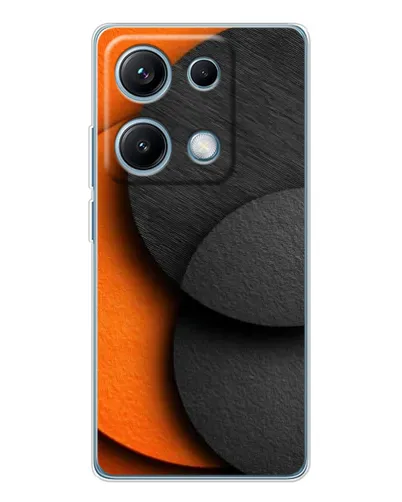 Чехол для Xiaomi Redmi Note 14S с картинкой «Геометрия оранжевых кругов» Чехол для Xiaomi Redmi Note 14S с картинкой «Геометрия оранжевых кругов»