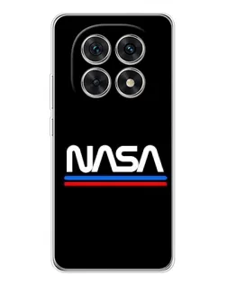 Чехол для Xiaomi Redmi Note 15 5G с картинкой «NASA — классика Red Blue»