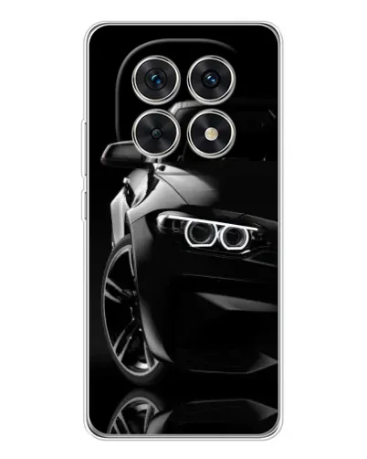 Чехол для Xiaomi Redmi Note 15 5G с картинкой «Черная BMW — профиль» Чехол для Xiaomi Redmi Note 15 5G с картинкой «Черная BMW — профиль»