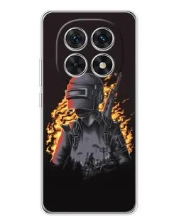 Чохол для Xiaomi Redmi Note 15 5G з картинкою «PUBG — вогняний силует»