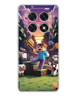 Чохол для Xiaomi Redmi Note 15 5G з картинкою «Стів на фермі» Чохол для Xiaomi Redmi Note 15 5G з картинкою «Стів на фермі»