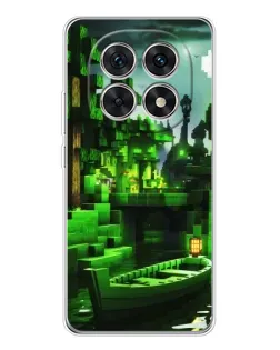Чохол для Xiaomi Redmi Note 15 5G з картинкою «Minecraft лісовий пейзаж»