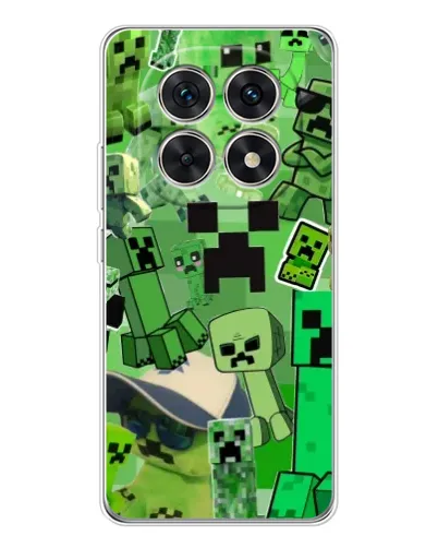 Чохол для Xiaomi Redmi Note 15 5G з картинкою «Кріпери Minecraft» Чохол для Xiaomi Redmi Note 15 5G з картинкою «Кріпери Minecraft»