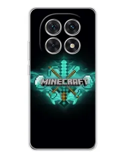 Чохол для Xiaomi Redmi Note 15 5G з картинкою «Minecraft Diamond лого»