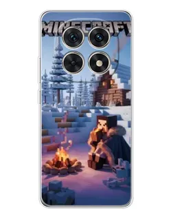 Чохол для Xiaomi Redmi Note 15 5G з картинкою «Зимовий Minecraft»