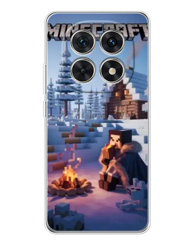 Чохол для Xiaomi Redmi Note 15 5G з картинкою «Зимовий Minecraft» Чохол для Xiaomi Redmi Note 15 5G з картинкою «Зимовий Minecraft»
