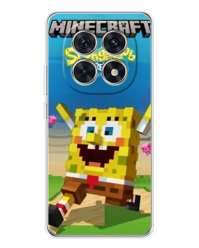 Чехол для Xiaomi Redmi Note 15 5G с картинкой «Губка Боб Minecraft» Чехол для Xiaomi Redmi Note 15 5G с картинкой «Губка Боб Minecraft»