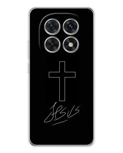 Чехол для Xiaomi Redmi Note 15 5G с картинкой «Графический крест Jesus» Чехол для Xiaomi Redmi Note 15 5G с картинкой «Графический крест Jesus»