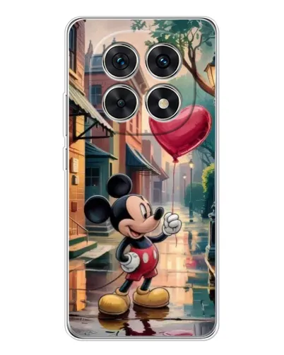 Чехол для Xiaomi Redmi Note 15 5G с картинкой «Микки и шарик-сердце»