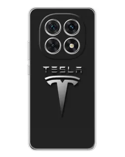 Чохол для Xiaomi Redmi Note 15 5G з картинкою «Сталевий логотип Tesla»