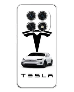 Чохол для Xiaomi Redmi Note 15 5G з картинкою «Tesla White Style»